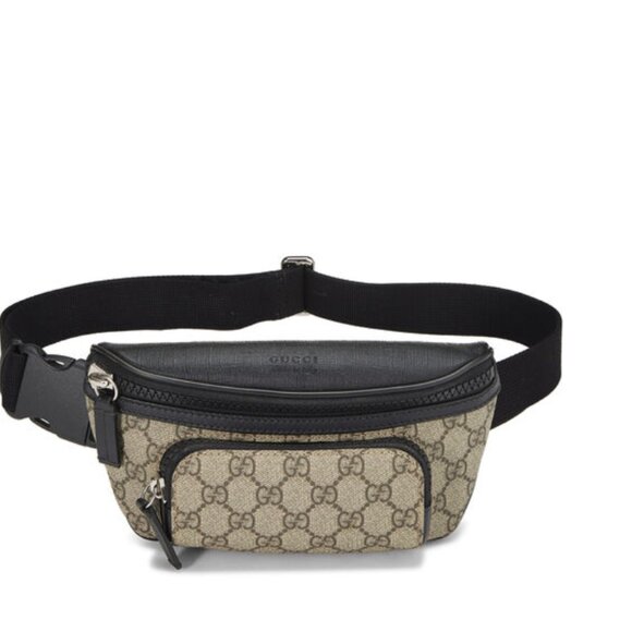 Gucci Black GG Supreme Canvas Eden Belt Bag - Picture 1 of 11